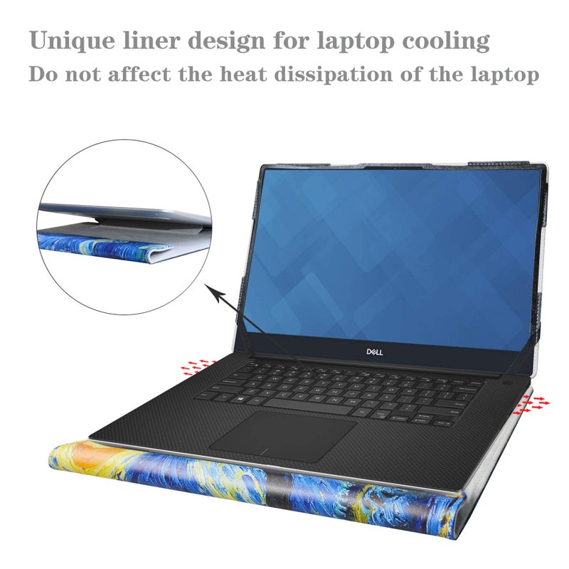 Alapmk Protective Case for Dell XPS 15 7590/ Inspiron 15 2-in-1 7500 7506 i7506-7958SLV-PUS/Inspiron 15 7500 7501/ Vostro 5501 5502/ Vostro 7500/ Precision 3560 15.6" Laptop,Starry Night - Image 5